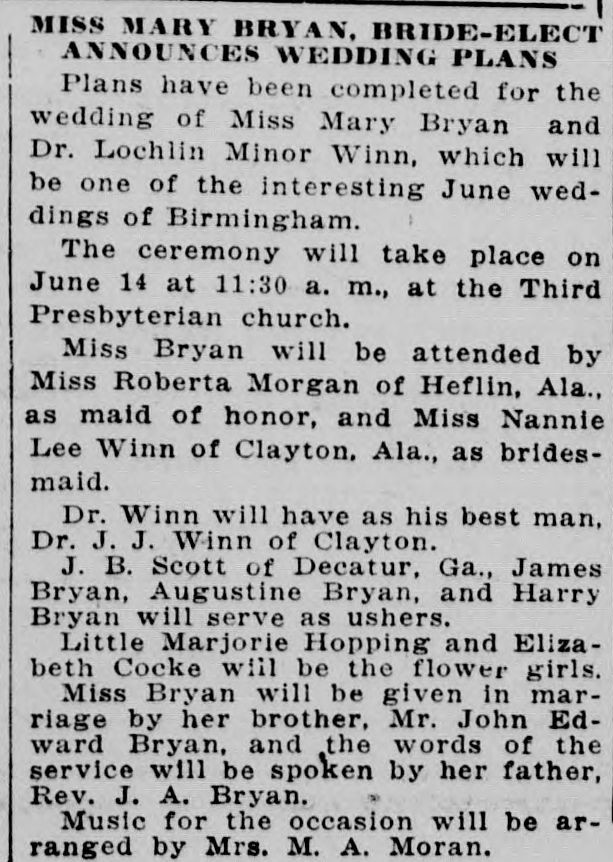 Mary Bryan-Dr. Lochlin Minor Winn